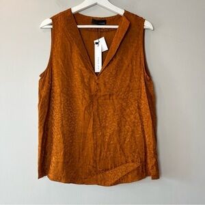 NWT Lost April V-Neck Animal Print Tank Top Medium